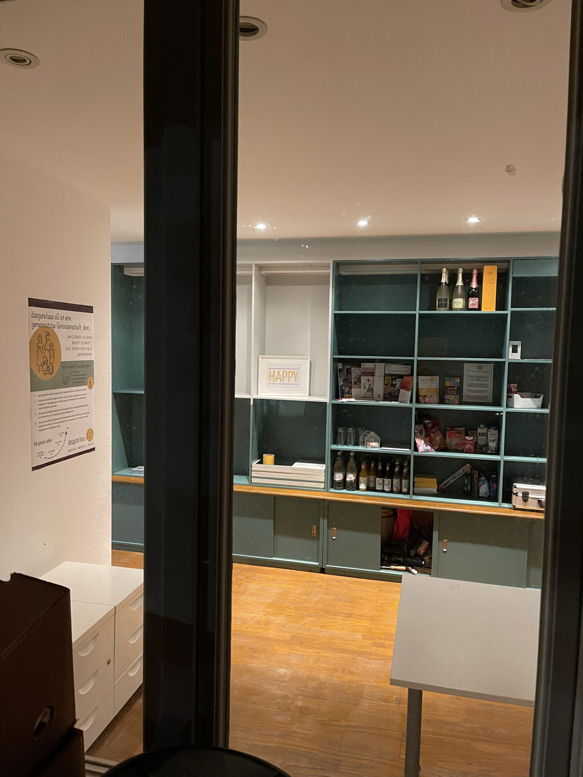 Blick in den Coworking Space von Außen